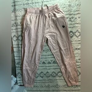Light Pink Jogger Pants with Logo